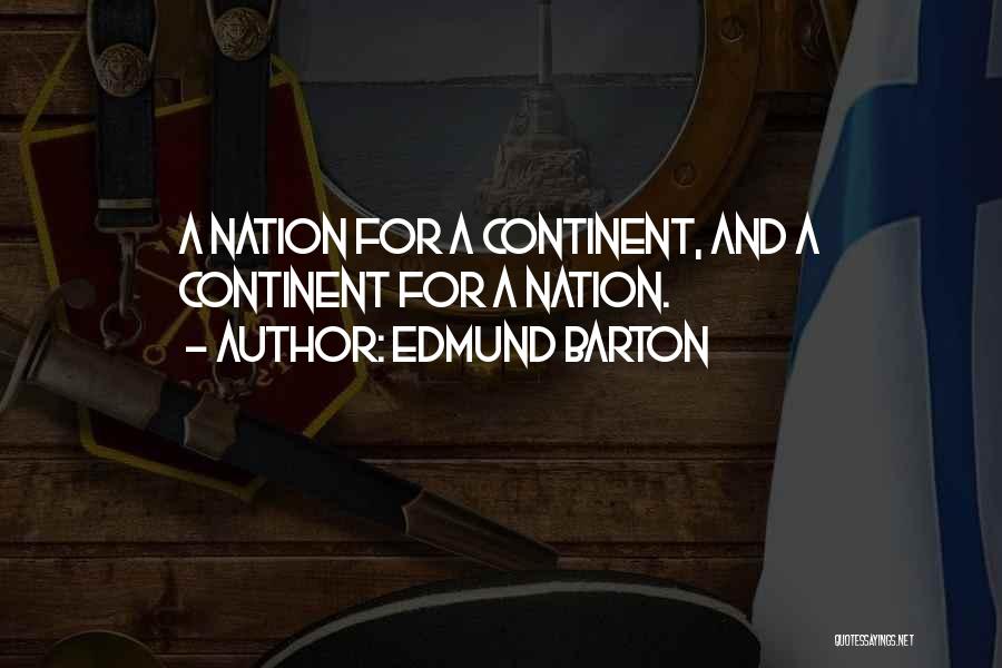 Katwiran Quotes By Edmund Barton