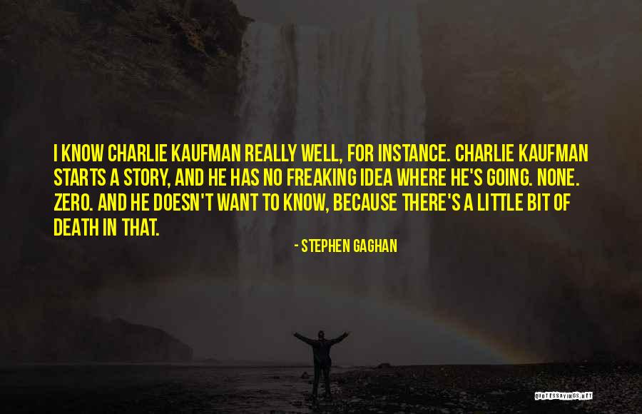 Kaufman Quotes By Stephen Gaghan Kaufman Quotes By Stephen Gaghan