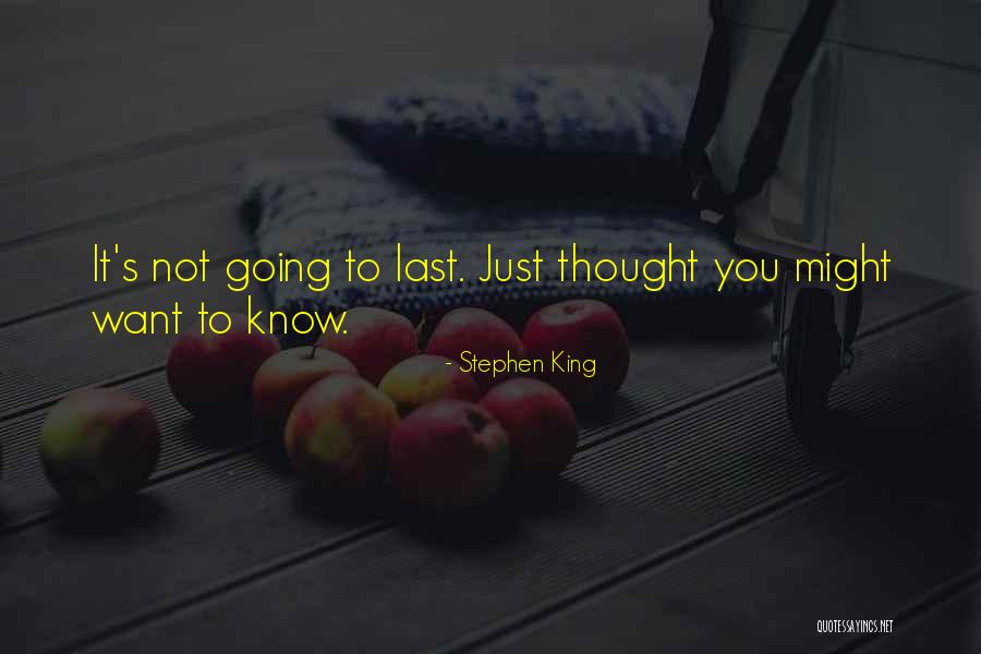 Kawamata Village Quotes By Stephen King