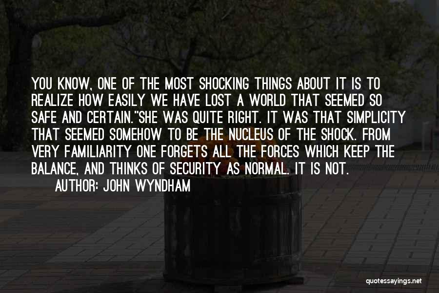 Keep Balance Quotes By John Wyndham Keep Balance Quotes By John Wyndham