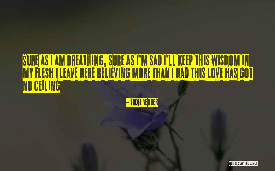 Keep Breathing Quotes By Eddie Vedder