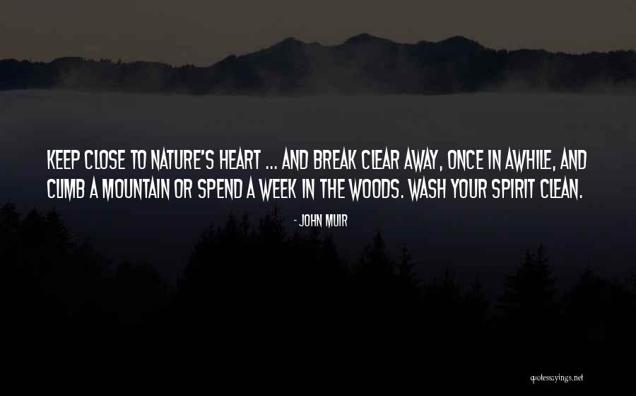 Keep Close To Your Heart Quotes By John Muir