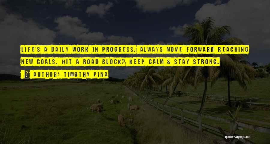 Keep Move Forward Quotes By Timothy Pina