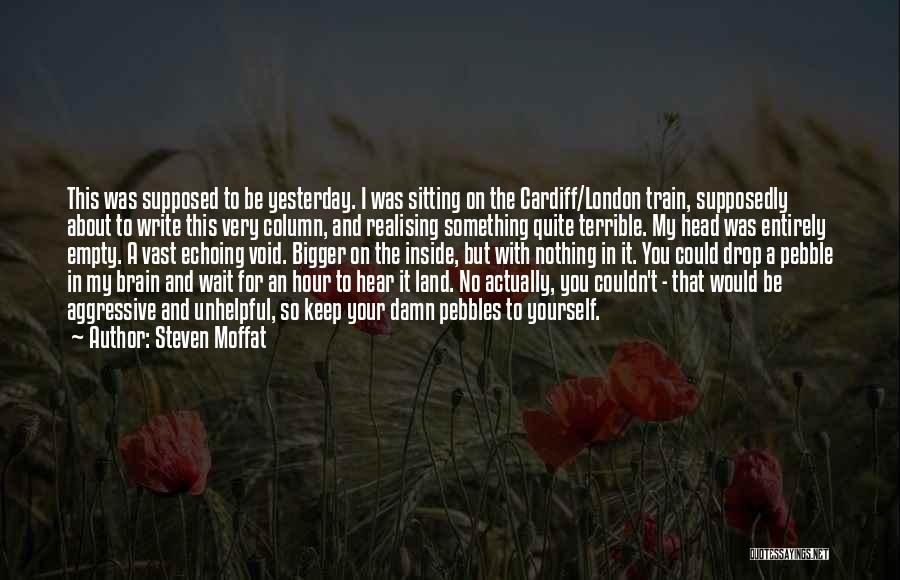 Keep On Writing Quotes By Steven Moffat