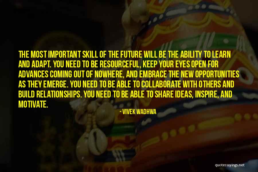 Keep One Eye Open Quotes By Vivek Wadhwa Keep One Eye Open Quotes By Vivek Wadhwa