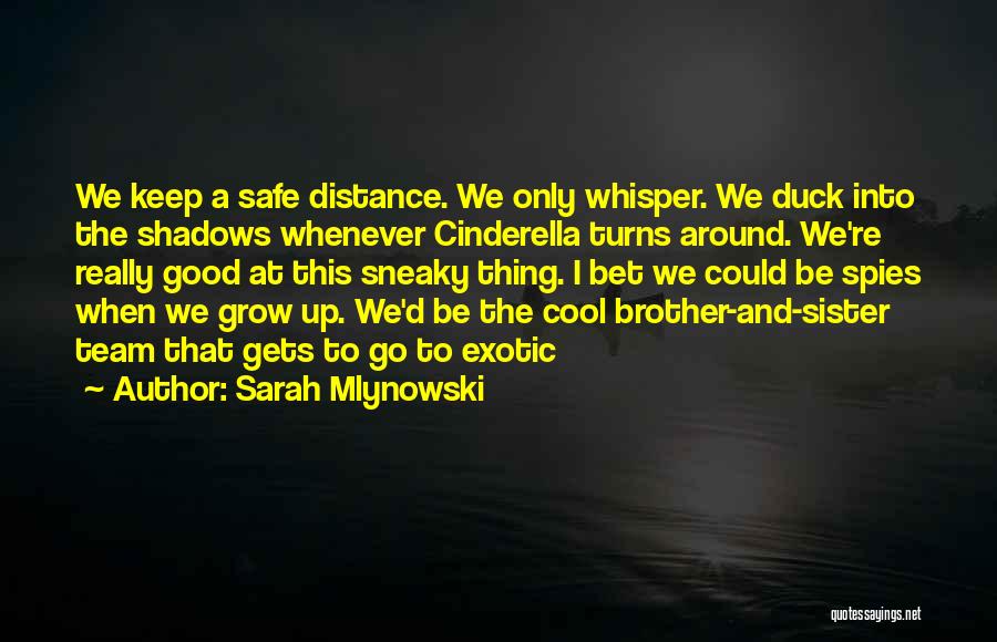 Keep Safe Distance Quotes By Sarah Mlynowski