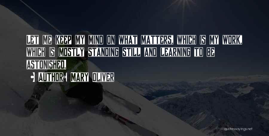 Keep Standing Quotes By Mary Oliver