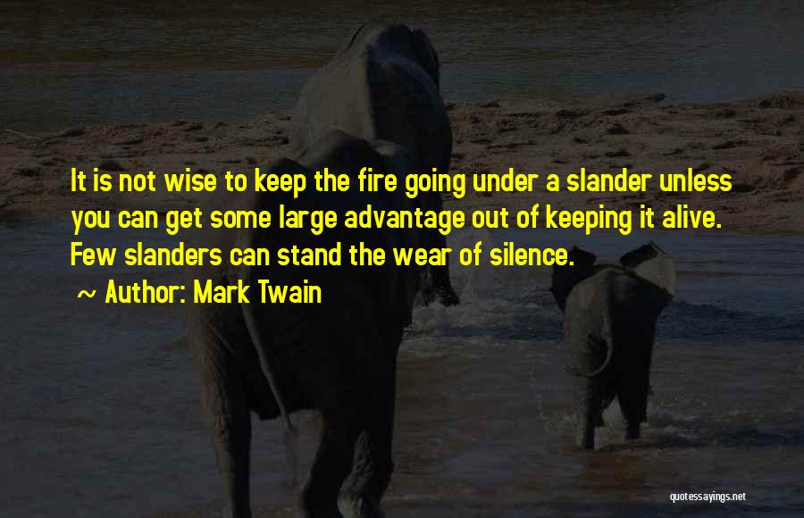 Keep The Fire Alive Quotes By Mark Twain