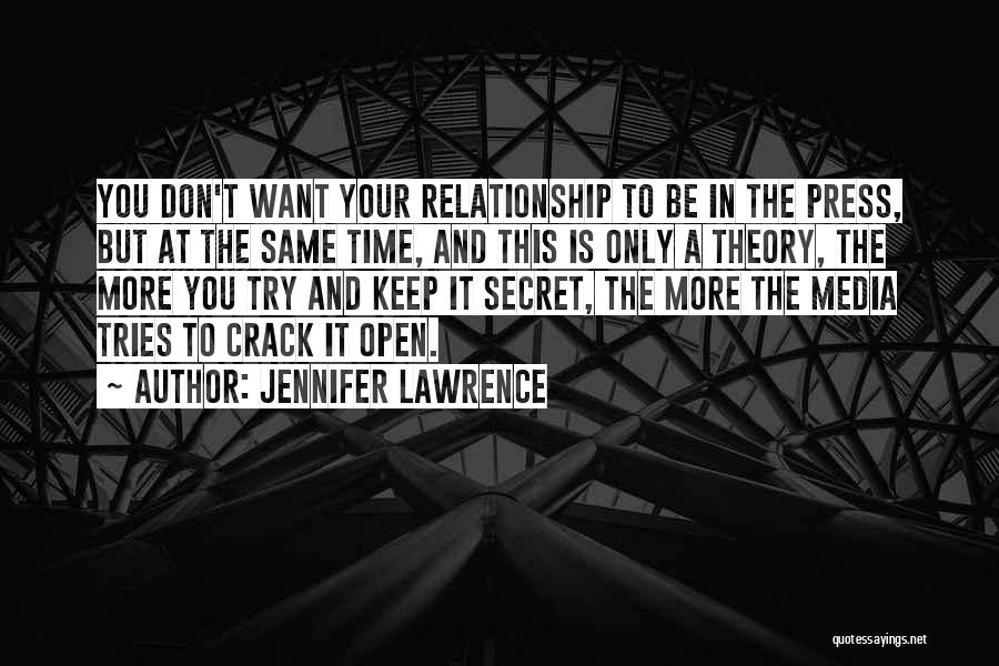 Keep Trying In A Relationship Quotes By Jennifer Lawrence