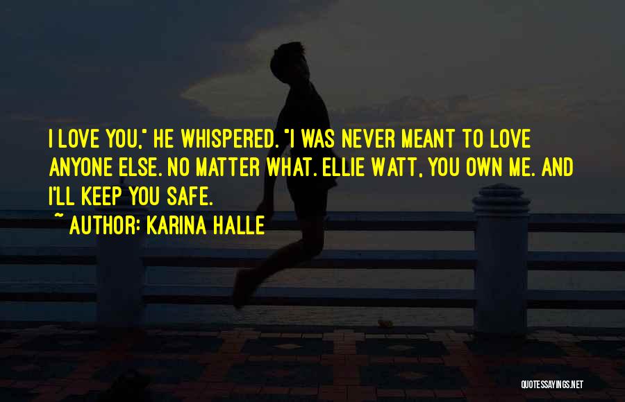 Keep You Safe Love Quotes By Karina Halle