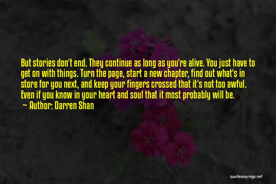 Keep Your Fingers Crossed Quotes By Darren Shan