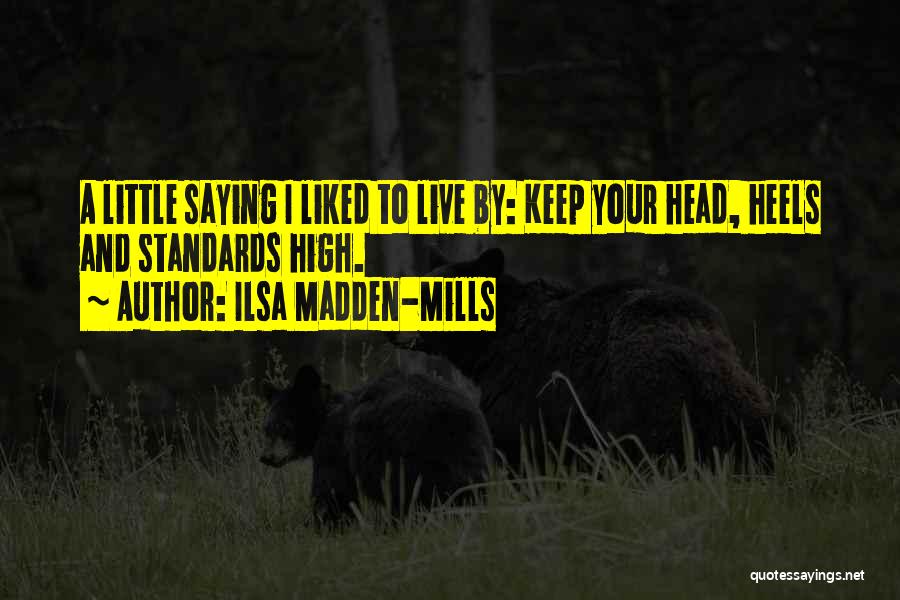 Keep Your Heels Head And Standards High Quotes By Ilsa Madden-Mills