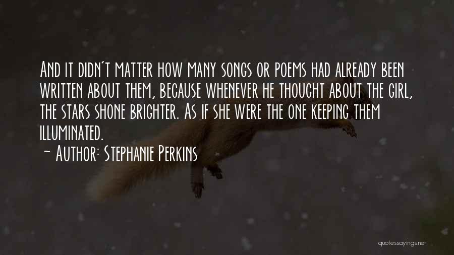 Keeping One Girl Quotes By Stephanie Perkins