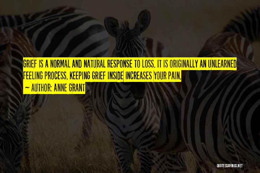 Keeping Pain Inside Quotes By Anne Grant