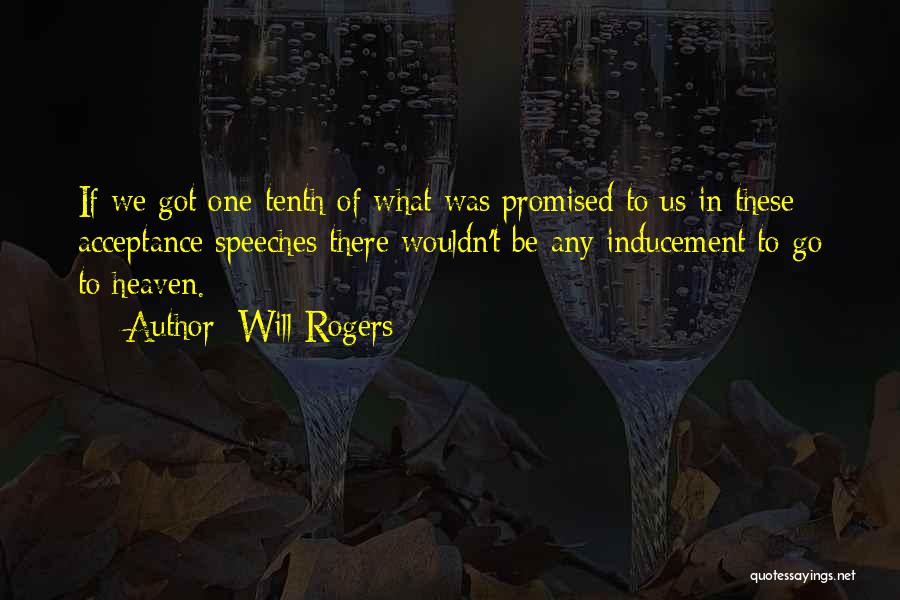 Keeping Promises To Yourself Quotes By Will Rogers