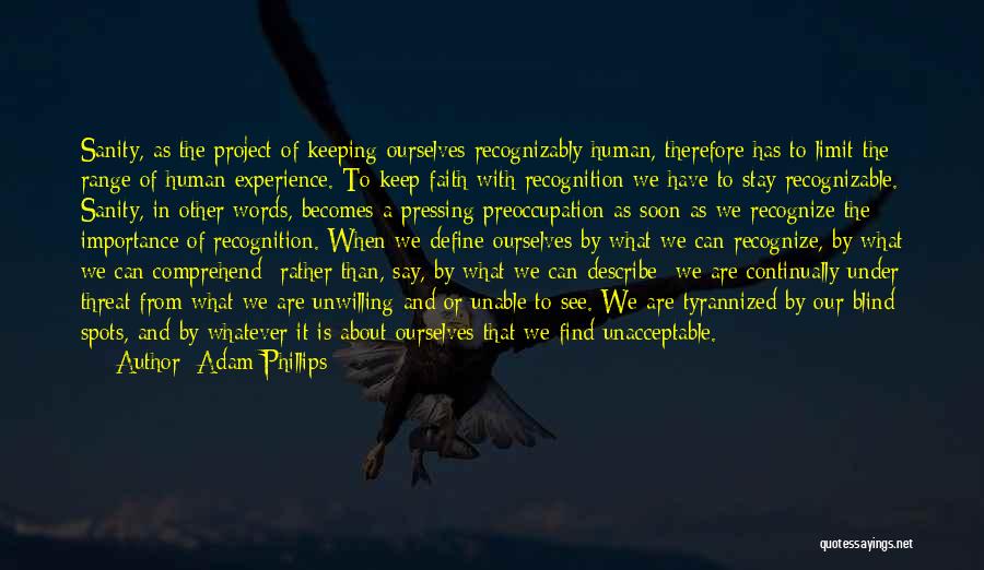 Keeping Sanity Quotes By Adam Phillips