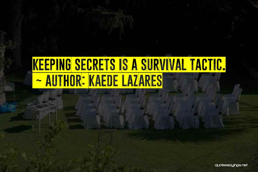 Keeping Secrets From Someone Quotes By Kaede Lazares