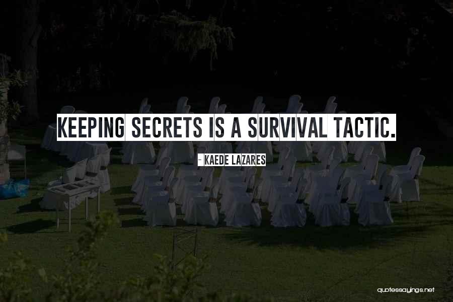 Keeping Secrets To Yourself Quotes By Kaede Lazares