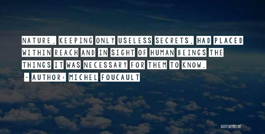 Keeping Secrets To Yourself Quotes By Michel Foucault