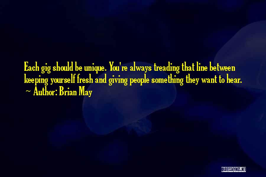 Keeping Something To Yourself Quotes By Brian May