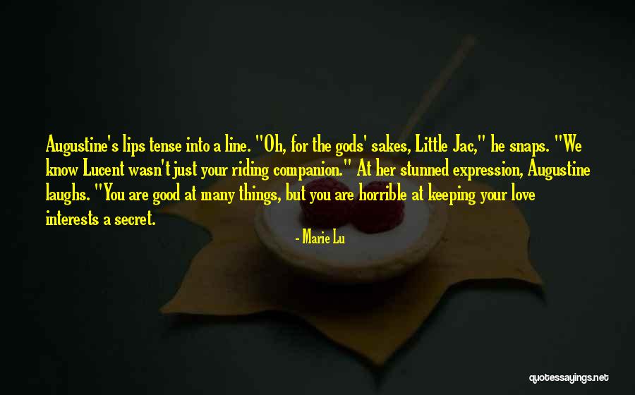Keeping Things A Secret Quotes By Marie Lu Keeping Things A Secret Quotes By Marie Lu