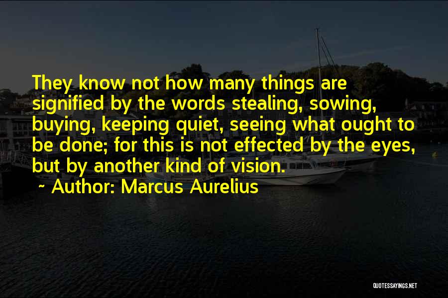 Keeping Things Quiet Quotes By Marcus Aurelius