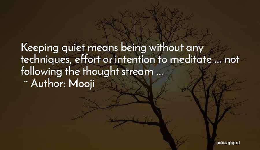 Keeping Things Quiet Quotes By Mooji