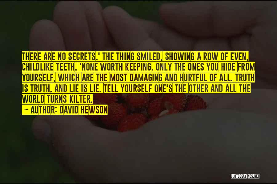 Keeping To Yourself Quotes By David Hewson