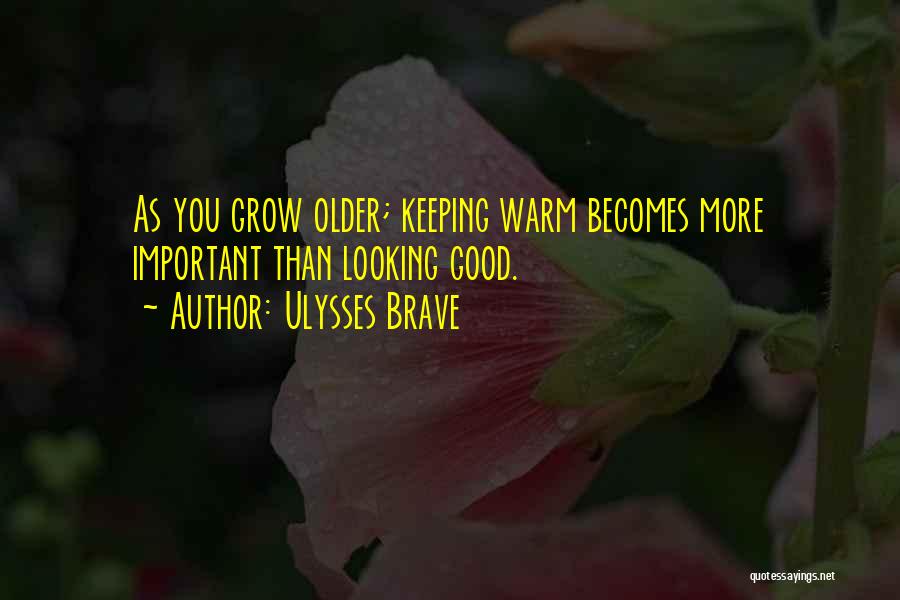 Keeping Warm Quotes By Ulysses Brave