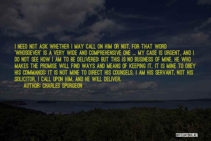 Keeping Word Quotes By Charles Spurgeon