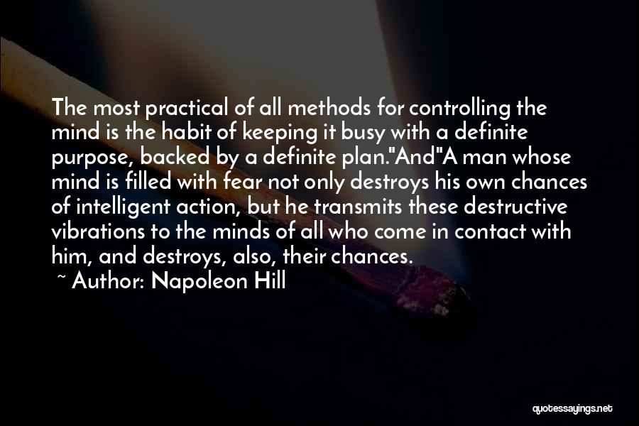 Keeping Yourself Busy Quotes By Napoleon Hill