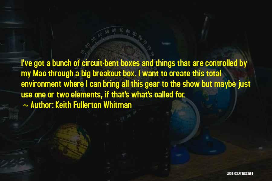 Keith Fullerton Whitman Quotes 1600158