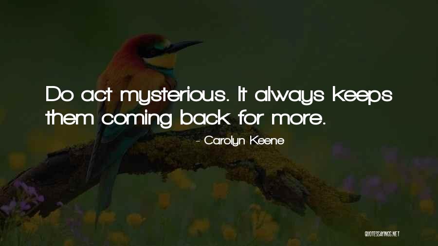 Kemlers Restaurant Quotes By Carolyn Keene Kemlers Restaurant Quotes By Carolyn Keene