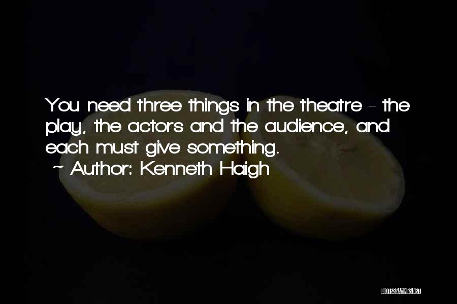 Kenneth Haigh Quotes 920404