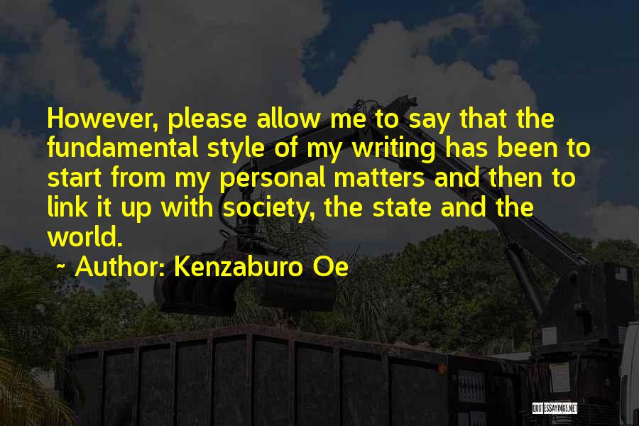 Kenzaburo Oe Quotes 400614