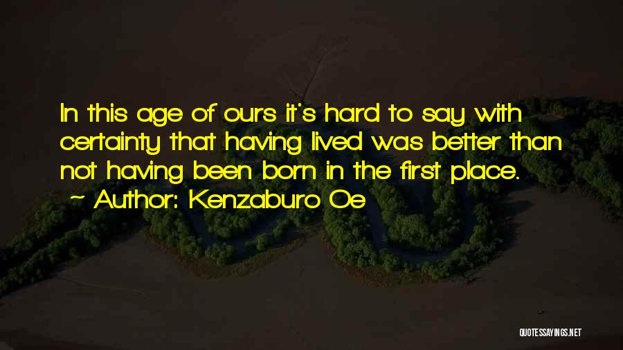 Kenzaburo Oe Quotes 661910