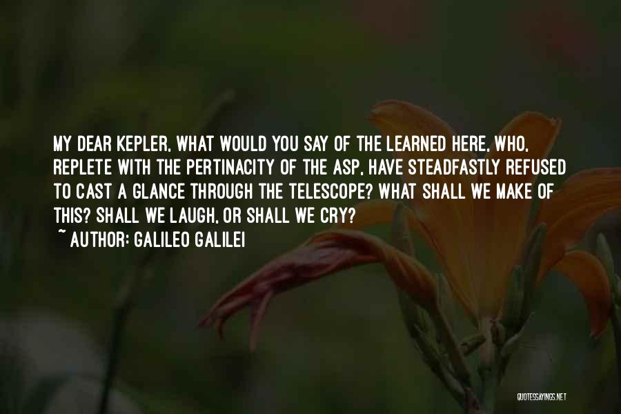 Kepler Quotes By Galileo Galilei