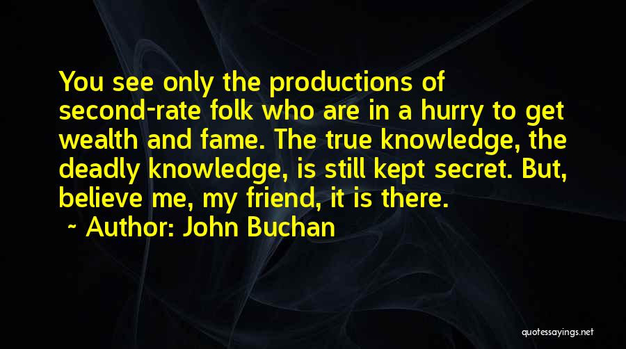 Kept Secret Quotes By John Buchan