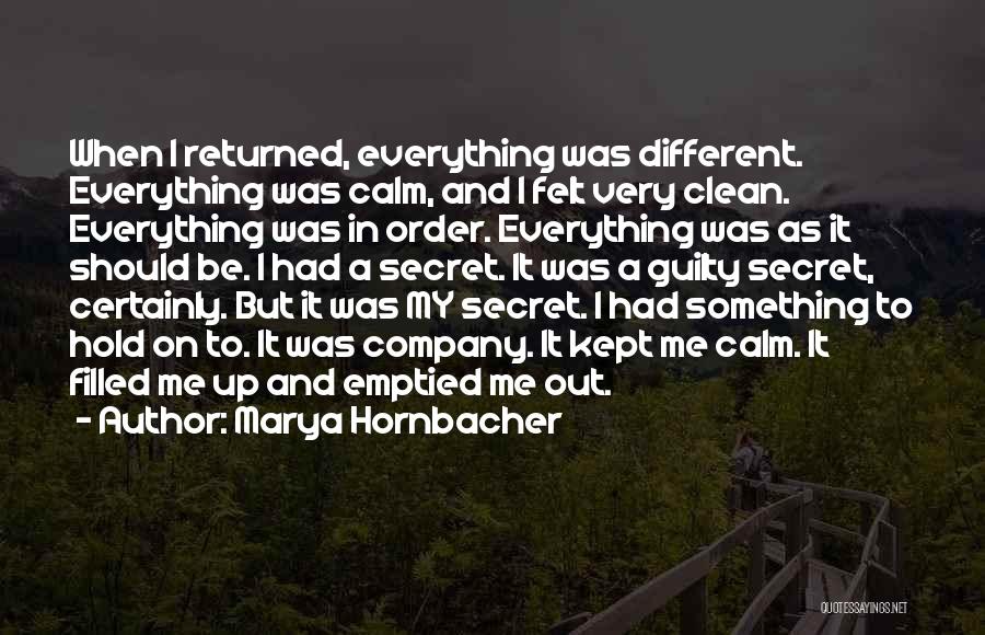 Kept Secret Quotes By Marya Hornbacher