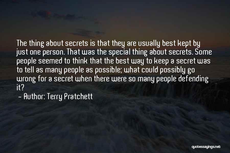 Kept Secret Quotes By Terry Pratchett