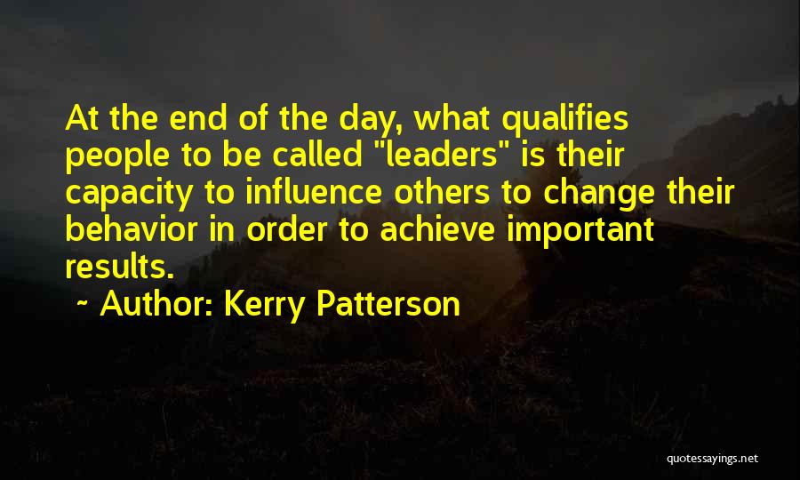 Kerry Patterson Quotes 461294