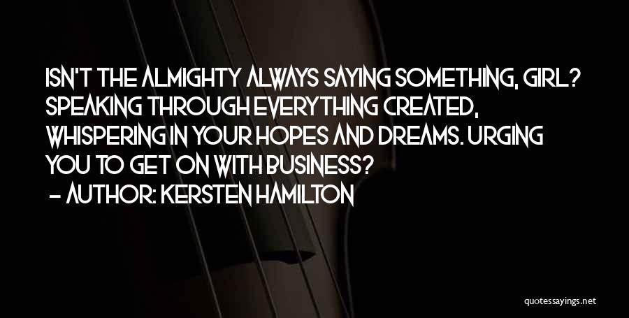 Kersten Hamilton Quotes 2062963