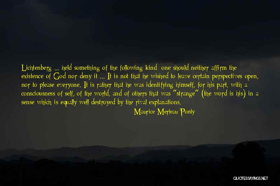 Kesendirian Adalah Quotes By Maurice Merleau Ponty Kesendirian Adalah Quotes By Maurice Merleau Ponty