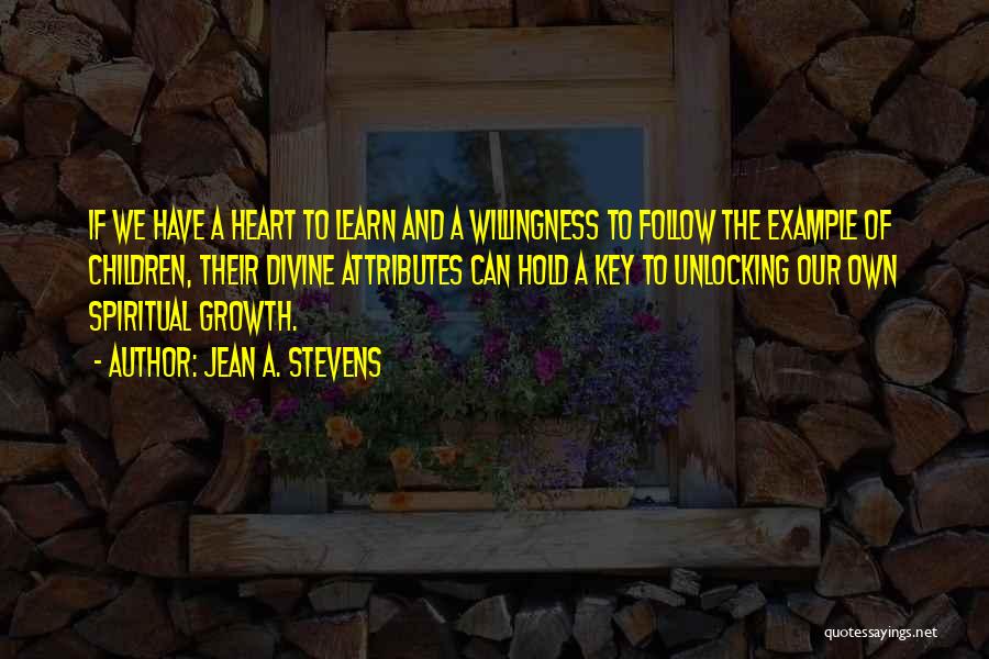 Key And Heart Quotes By Jean A. Stevens