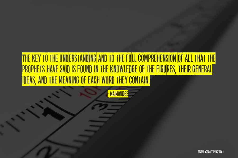 Key Ideas Quotes By Maimonides Key Ideas Quotes By Maimonides