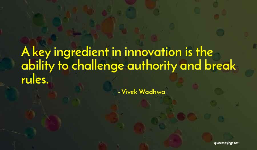 Key Ingredient Quotes By Vivek Wadhwa Key Ingredient Quotes By Vivek Wadhwa