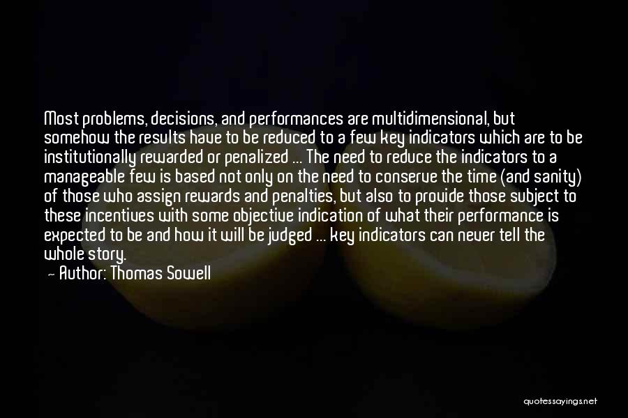 Key Performance Indicators Quotes By Thomas Sowell