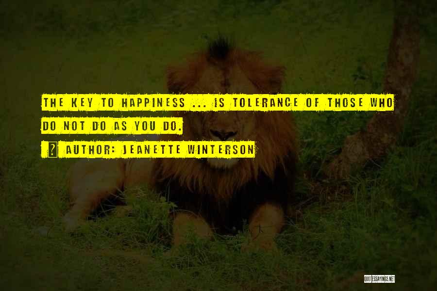 Key To Happiness Quotes By Jeanette Winterson