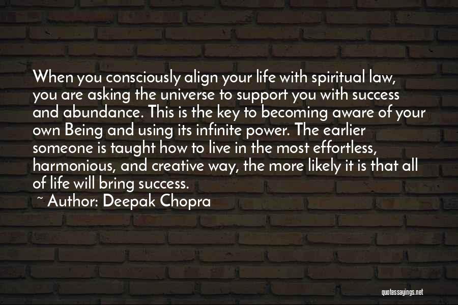 Key To Success In Life Quotes By Deepak Chopra