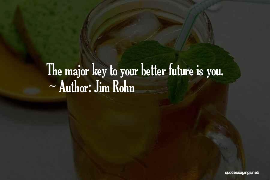 Key To The Future Quotes By Jim Rohn
